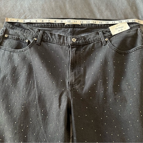 NWT Abercrombie & Fitch Low Rise The Baggy Stones Grey Jeans Size 34 Short - Picture 5 of 13